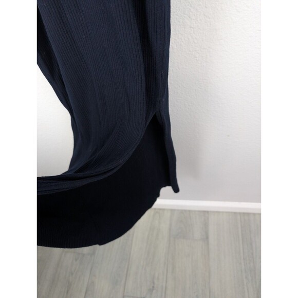 Ted Baker Navy Blue Knit Dress Sz M Collared Preppy Nautical Quiet Fashion 155 - Picture 6 of 10